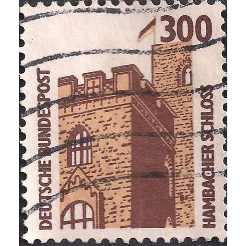 GERMANY, Hambach castle, brown 1988, 300pf, #2