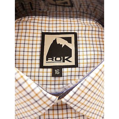 Equestrian Womens 'Harrier' L/S Small Check Shirt by ROK SIZE 20 BRAND NEW