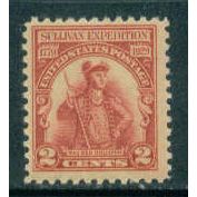 657 2c General John Sullivan Just Clears MNH T0113