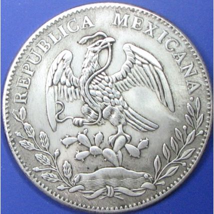 1882 Mexico. Casino Card Guard, Challenge Coin, Souvenir. REPLICA. 35.
