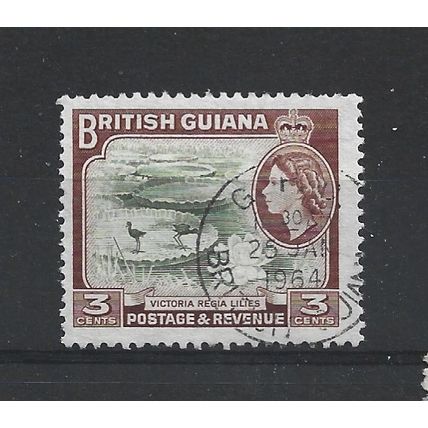 BritishGuiana.SG333 4c Victoria Regia Water-lilies.Fine Used.Nov24h
