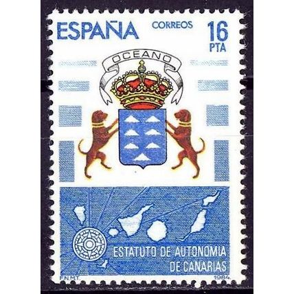 España. 1984. Mi # 2636. Canarias. Statute of Autonomy