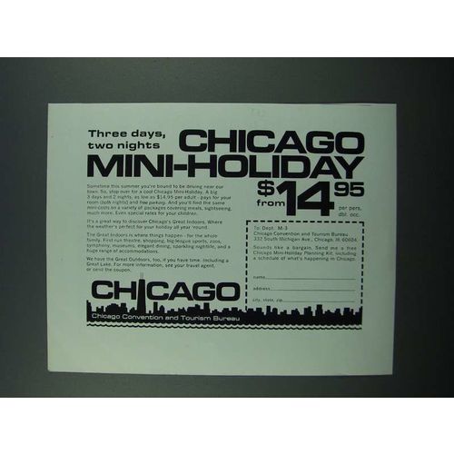 1972 Chicago Convention and Tourism Bureau Ad
