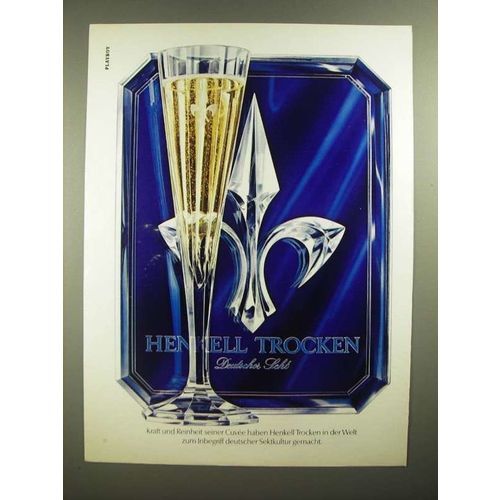 1979 Henkell Trocken Champagne Ad - in German - Deutscher Sekt