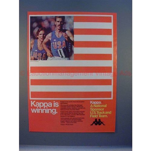 1982 Kappa Sportswear Ad w/ Edwin Moses - Winning!!