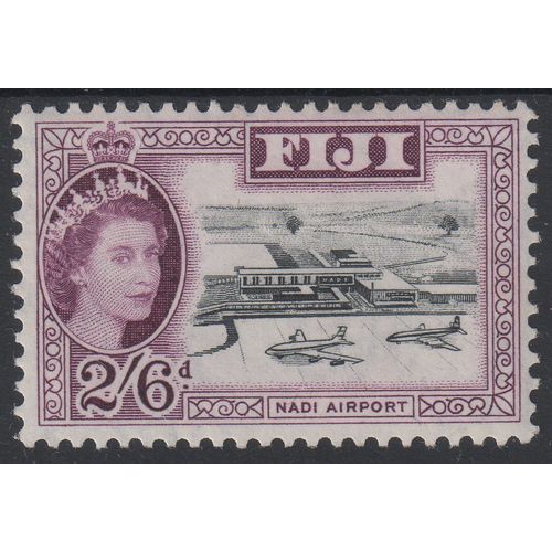 Fiji Sg307 2s6d Black & Purple fine m/mint (G35)