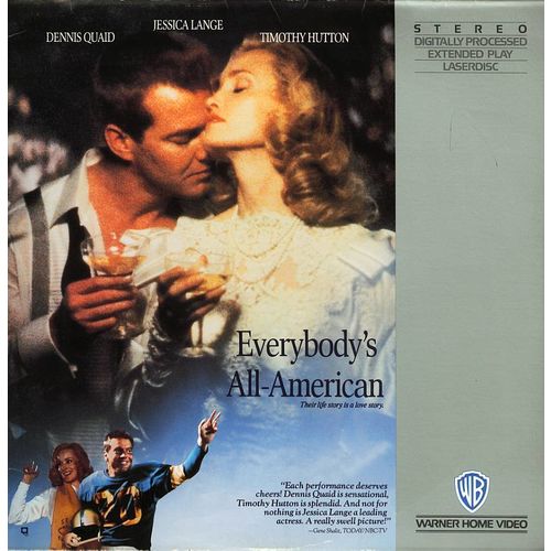 EVERYBODY'S ALL AMERICAN JESSICA LANGE LASERDISC RARE