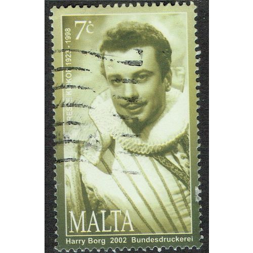 Malta 2002 Personalities 7c Green and Black SG1280 GU