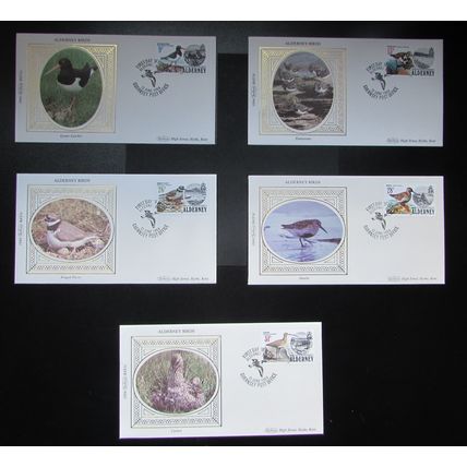 BENHAM ALD - ALDERNEY BIRDS SMALL SILK COVER SET 1984