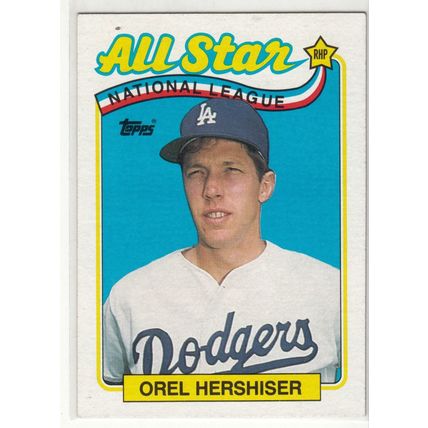 1989 Topps Orel Hershiser baseball card #394 All Star