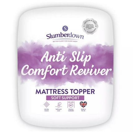 Slumberdown Anti Slip Comfort Reviwer Mattress Topper Super King Soft Support