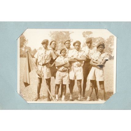 Kenya Scout Scouting Antique 1960s Christmas Card Photo From African Unit Group