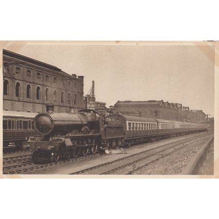 Down South Wales Express Near Kensal Green Station Antique Postcard