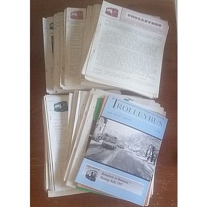 Approx 60 x British Trolleybus Society Magazines 1967-1973 & Reading Transport
