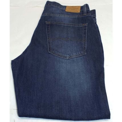 Lucky Brand Jeans Mens 40x30 Dark Blue Denim 221 Straight Leg Cotton