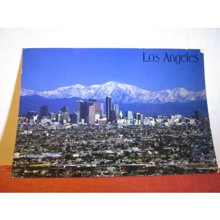 SAN GABRIEL MOUNTAINS, LOS ANGELES, CALIFORNIA, USA used postcard 1990 pm =