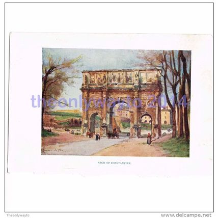 Arch of Constantine, Rome, Italy, Book Illustration (Print), 1925