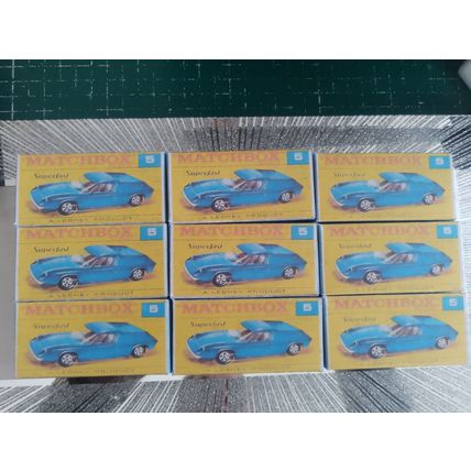 Matchbox - No5 Lotus Europa (Blue) - Replica / Repro Box