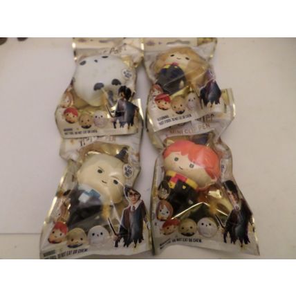 Harry Potter - 4 x Mini Clip Squishy Pen - Ron Weasley/Hedwig/Draco Malfoy/Herm