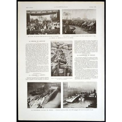 CHICAGO DISASTER - THEATRE IN THE COUNTRYSIDE - SCOPE RIFLE 1915 WORLD WAR I