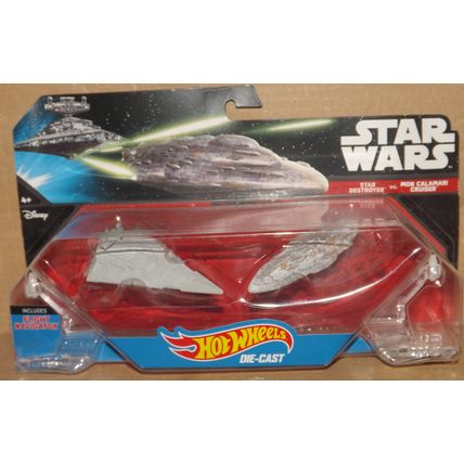 Mattel Hot Wheels Die-cast Star Wars Star Destroyer & Mon Calamari Cruiser 2015