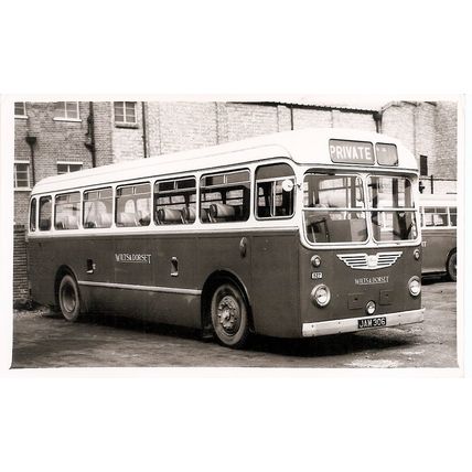 Black & White Photograph of Wilts & Dorset Motor Services Ltd. - JAM 306
