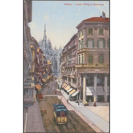 Corso Vittorio Emanuele, Milano, c.1910 - Luigi Grassi Cartolina