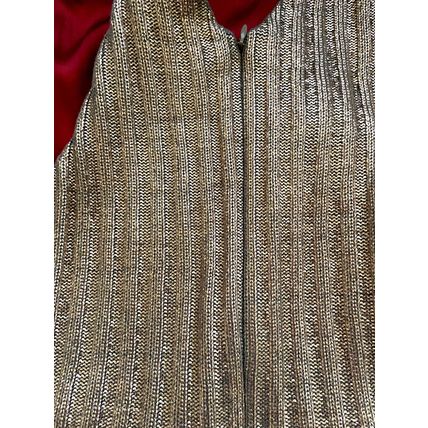 Gold Dress Knitted Vintage Sheath Pencil Dress