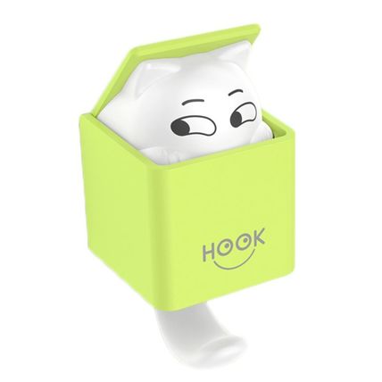 Cute Cat Hook – Nail-Free Adhesive Wall & Door Hook for Clothes, Shoes, Hats