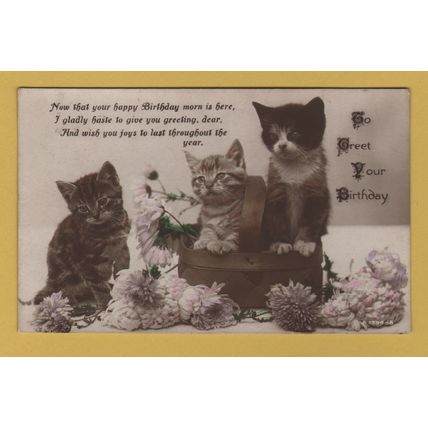 To Greet Your Birthday` - Postally Used - Heaton, Newcastle -Upon-Tyne Aug 1914