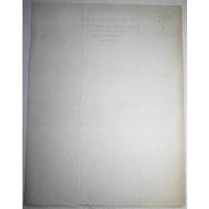 F. E. Moore & Co., Chicago, Dealers in Feeds & Fertilizers, Business Letter