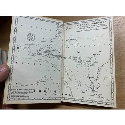 1956 ANDRE MIGOT "TIBETAN MARCHES" ILLUSTRATED VINTAGE HARDBACK BOOK (P3)