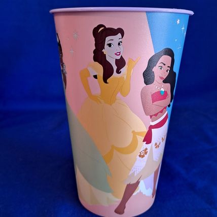 New ZAK Lot 4 Disney PRINCESS TUMBLERS Plastic Drink Cups Water Juice Milk