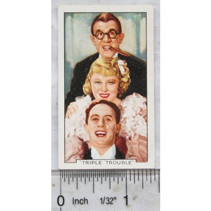 1935 Gallaher's Film Scenes No. 24 Triple Trouble