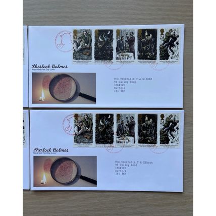 Royal Mail First Day Covers 1993 Sherlock Holmes FDC’s x4