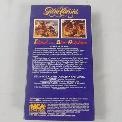 Island of the Blue Dolphin - 1964 Release - Family - Not Rated - VHS Tape - Used