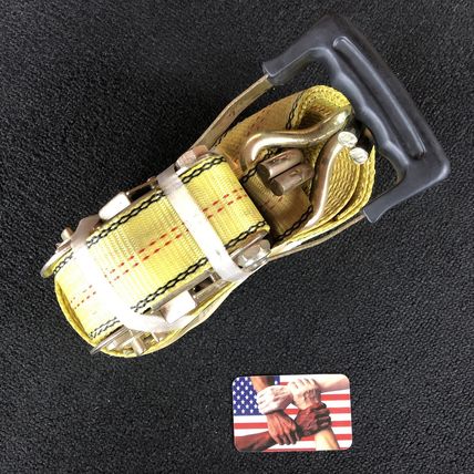 PROGRIP 310701 Heavy Duty 27' Ratchet Strap Yellow Tie Down W/ Large Bar Handle