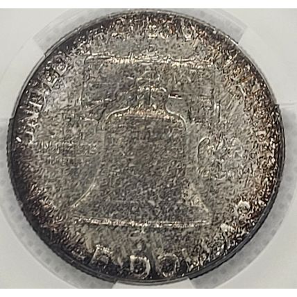 Monster Toned 1958 D Franklin Half Dollar MS66 CAC
