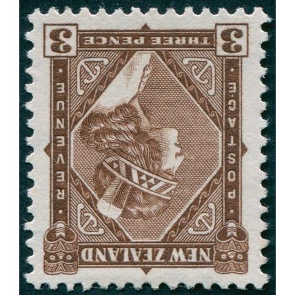 New Zealand 1936 3d brown Wmk inverted SG582a unused
