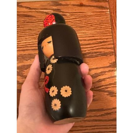 True Japan Made Hand-Crafted 1970s Vintage Wooden Doll