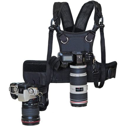 Nicama Nc-Vest Dual Camera Carrier Chest Harness，Double Shoulder Camera Strap fo