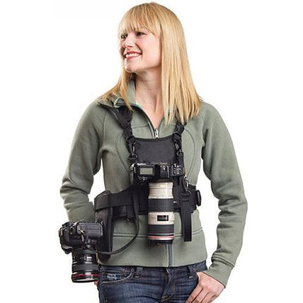 Nicama Nc-Vest Dual Camera Carrier Chest Harness，Double Shoulder Camera Strap fo