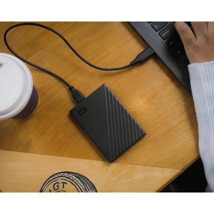 WD 5TB My Passport, Portable External Hard Drive, Black, Backup Software with De