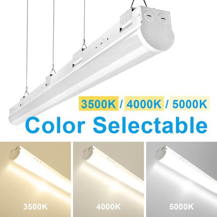 40W LED Tunable Shop Light 4FT, 3500K/4000K/5000K CCT Selectable LED Suspended L