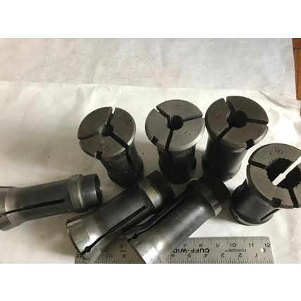 LOT 7 NAMCO 3/4, 5/8, 7/8, 1", 1-1/8, 1-3/16, 1-1/4 ACME GRID ROUND COLLETS,AJ