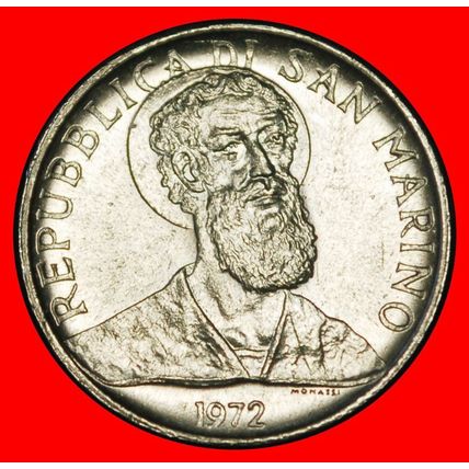 Ⰶ ITALY (1972-2001): SAN MARINO ★ 2 LIRAS 1972R TOWERS! UNC★LOW START★NO RESERVE