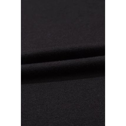 Black Hollow Out Embroidered Short Sleeve O Neck Top