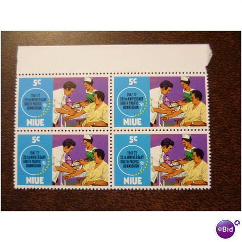 Niue 1972 South Pacific Medical mint block 4 stamps