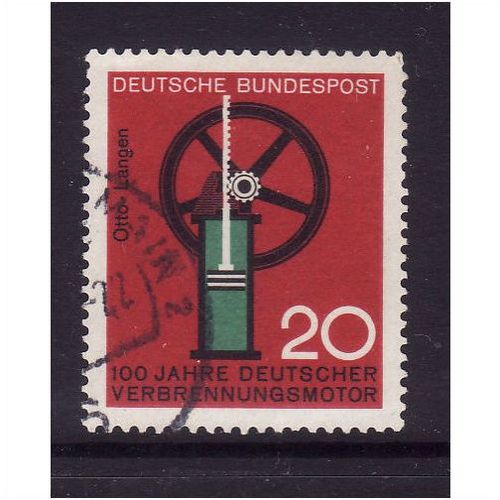 GERMANY 1964 20pf GAS ENGINE SG 1347 FINE USED#2