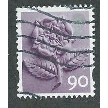 ENGLAND 90P 'TUDOR ROSE' (EN20) FINE USED (EBID47-243)